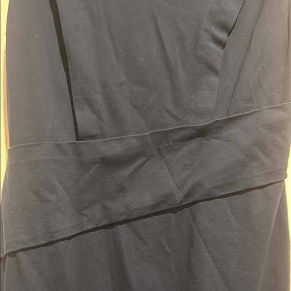 Adrianna Papell Blue Ruched Sheath Midi Dress - Picture 5 of 8